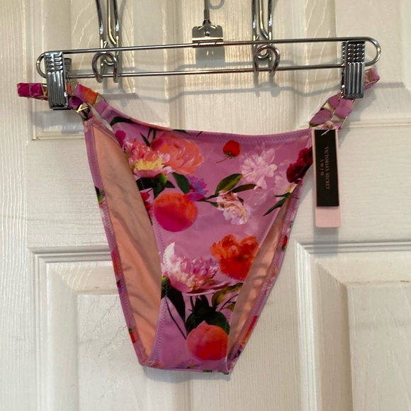 Victoria’s Secret Floral Peach Bikini Bottom NWT - Picture 1 of 2